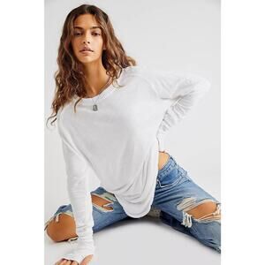 Free People We The Free Arden Tee Optic White - M